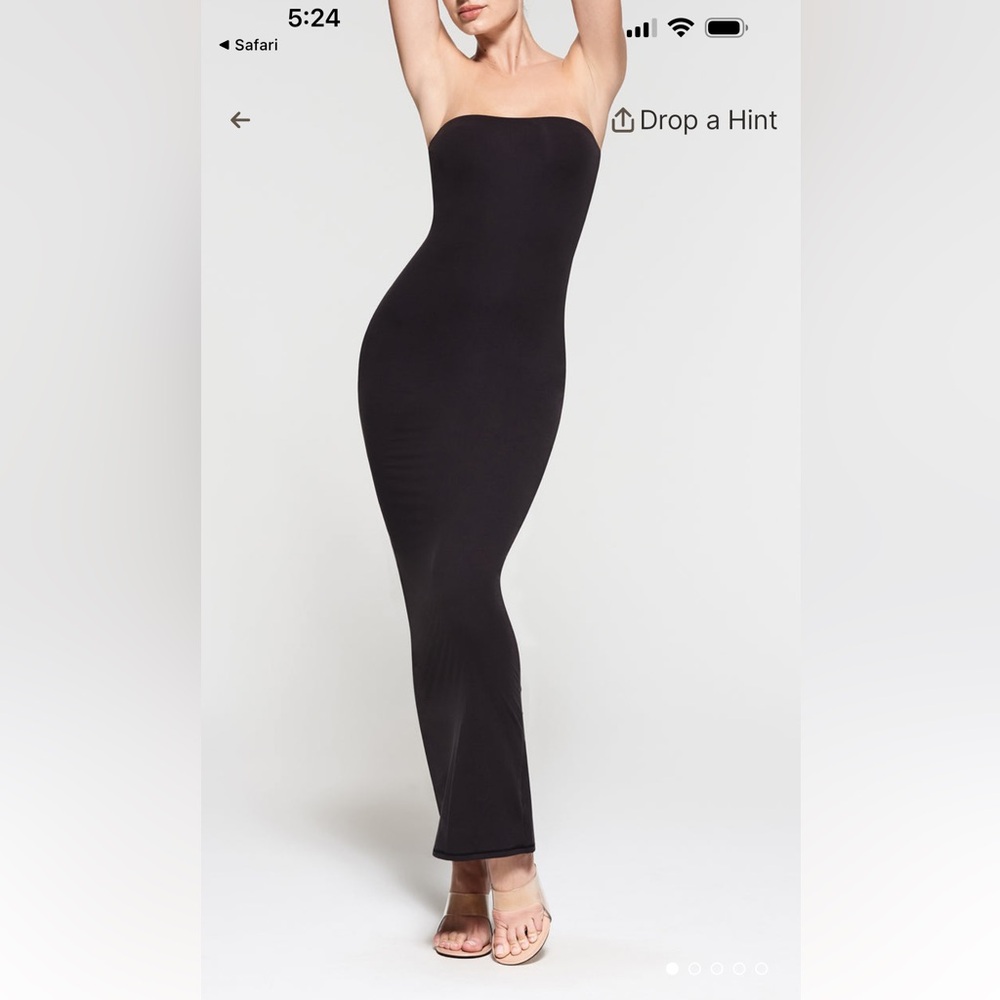 SKIMS NWT Fits Everybody Tube Dress -Onyx